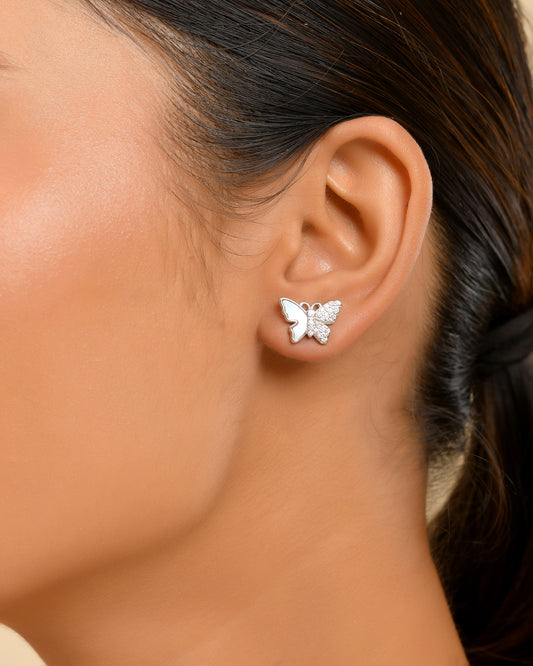 Butterfly Pearl Studs