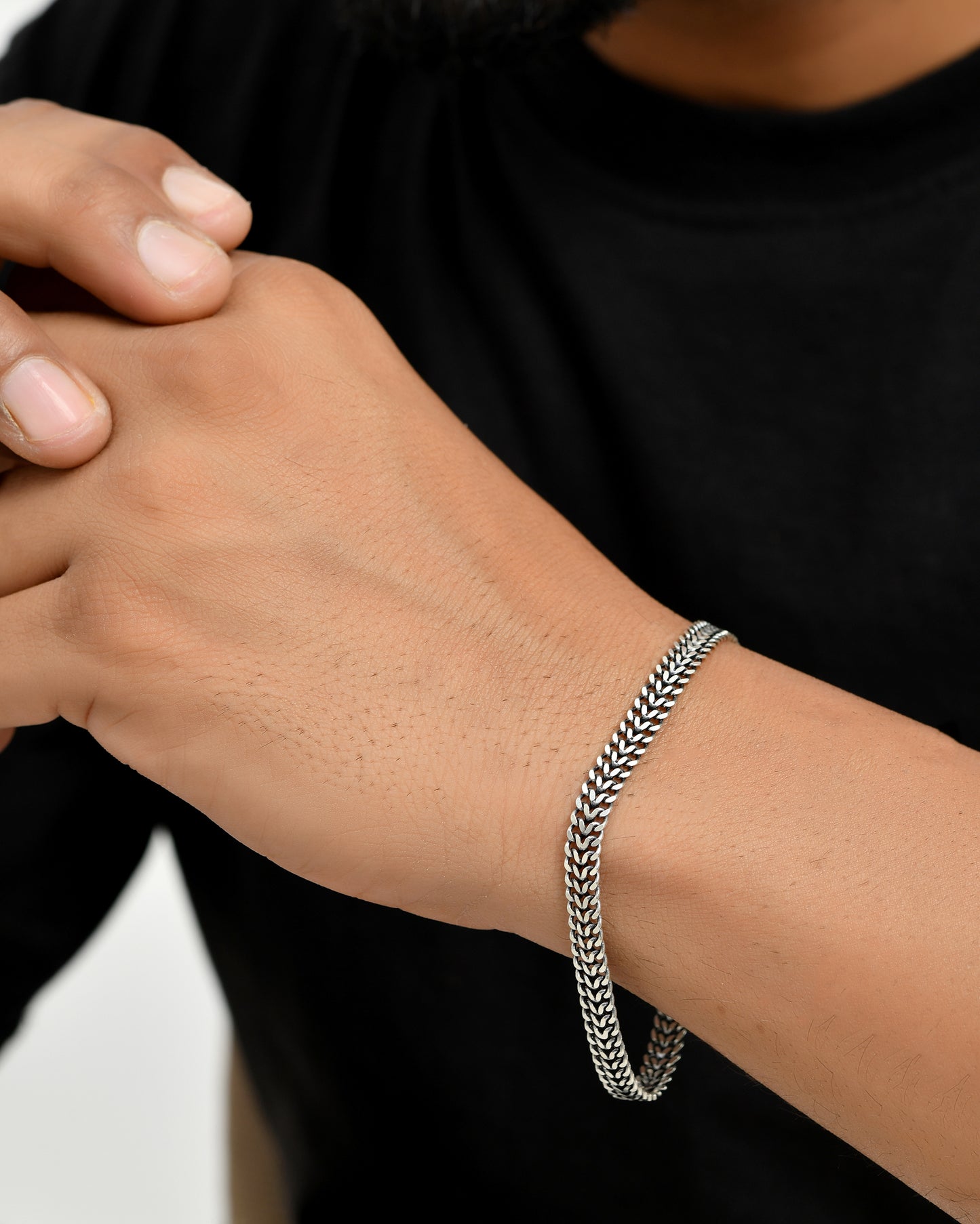 Titan Weave Mens Bracelet