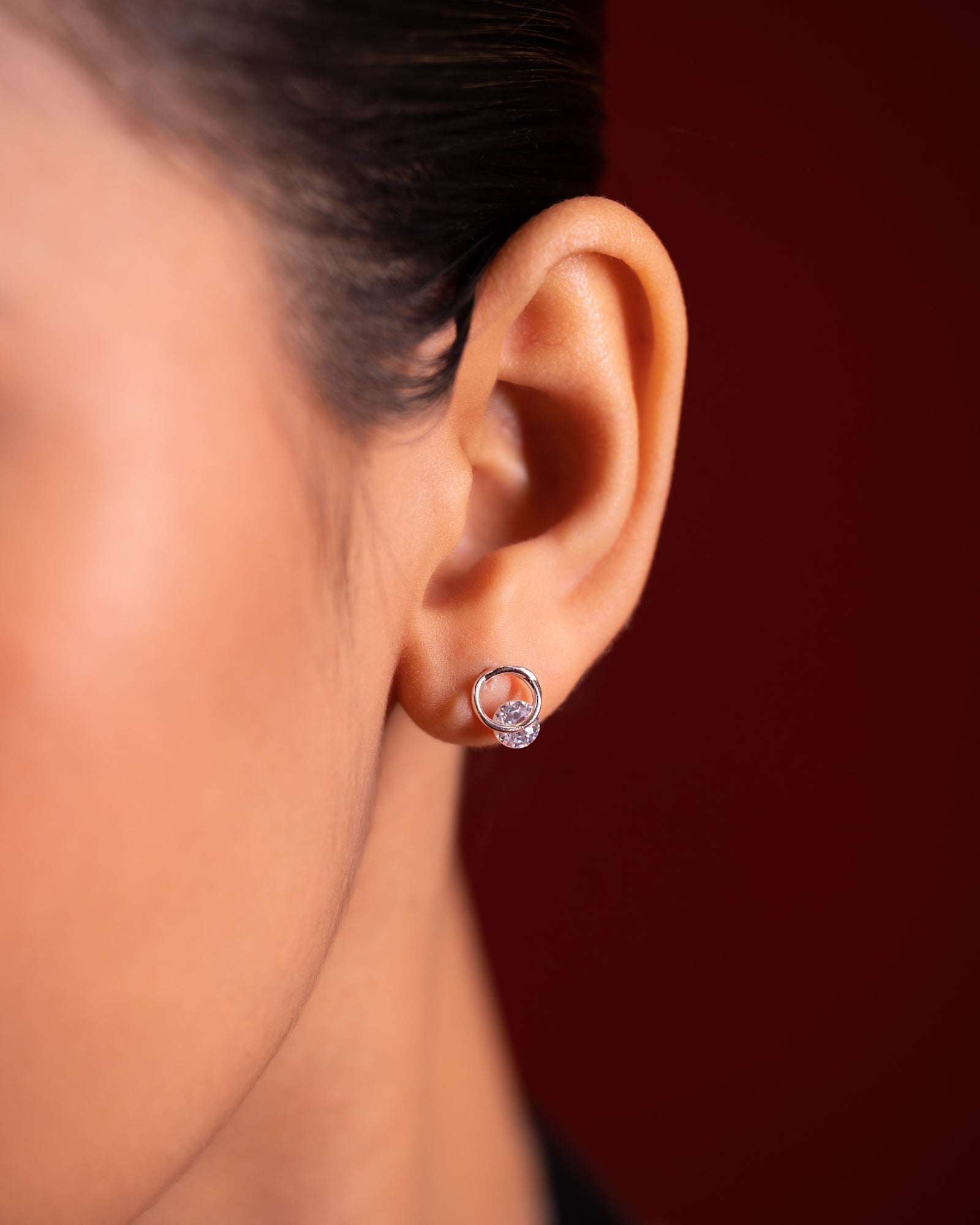 Luna Halo Pendant & Stud Set