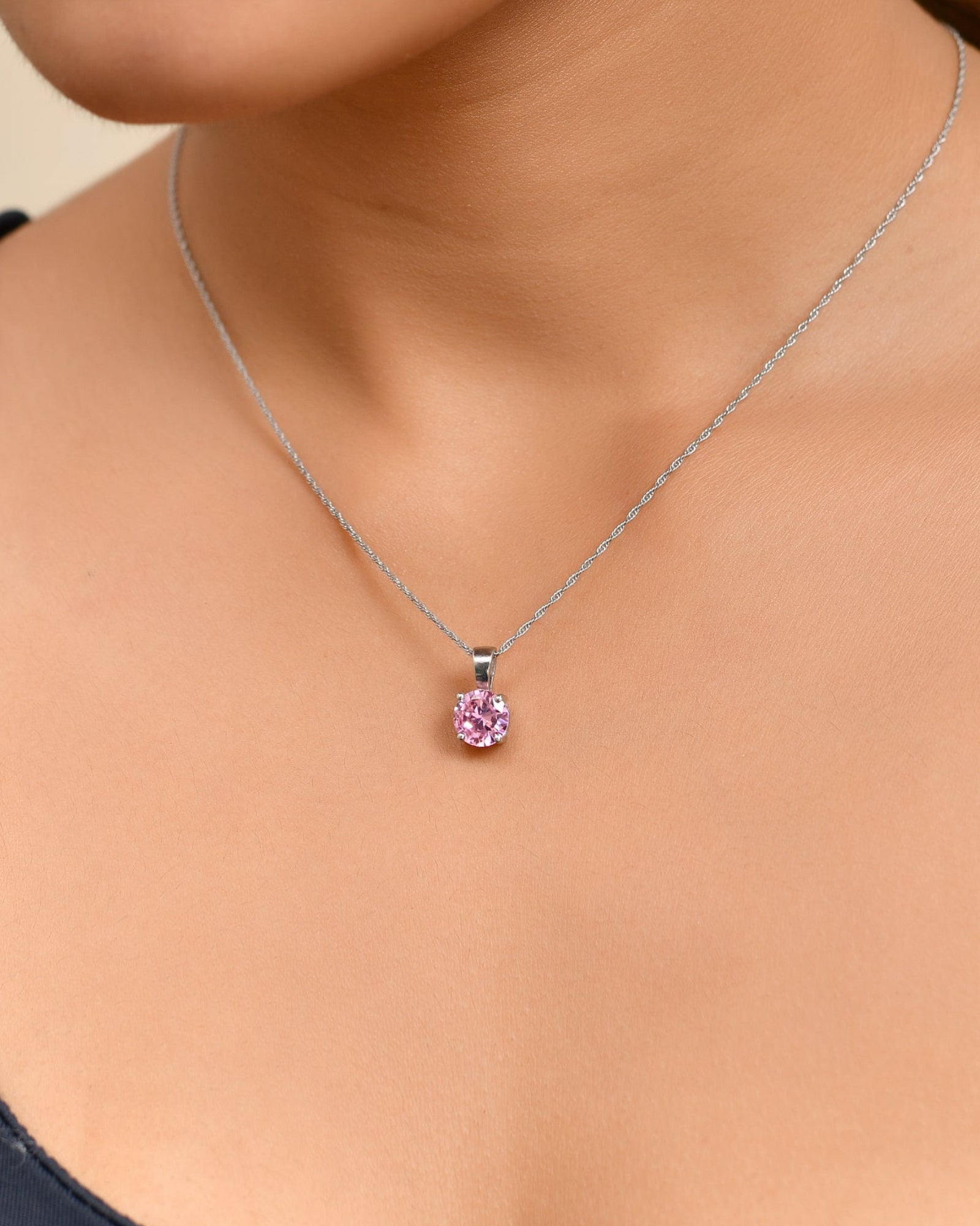 Rosé Halo Pendant