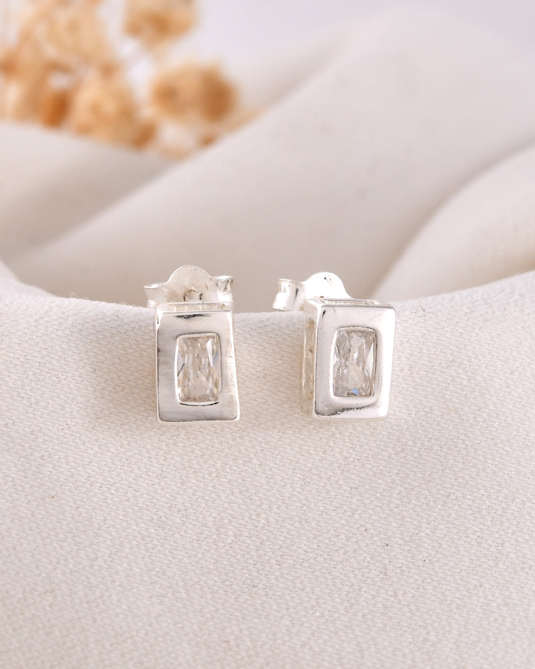 Baguette Glow Studs