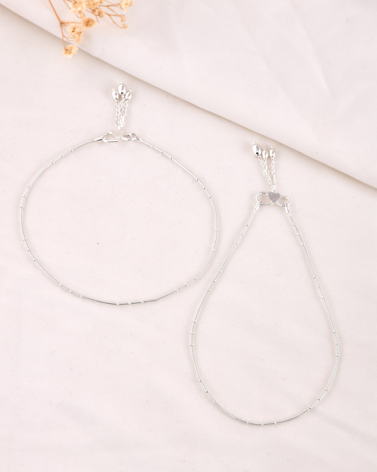 Beam Silver Anklet