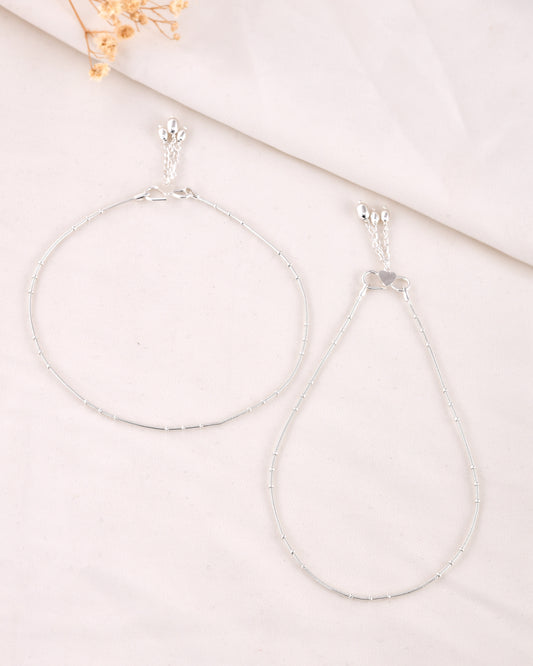 Beam Silver Anklet