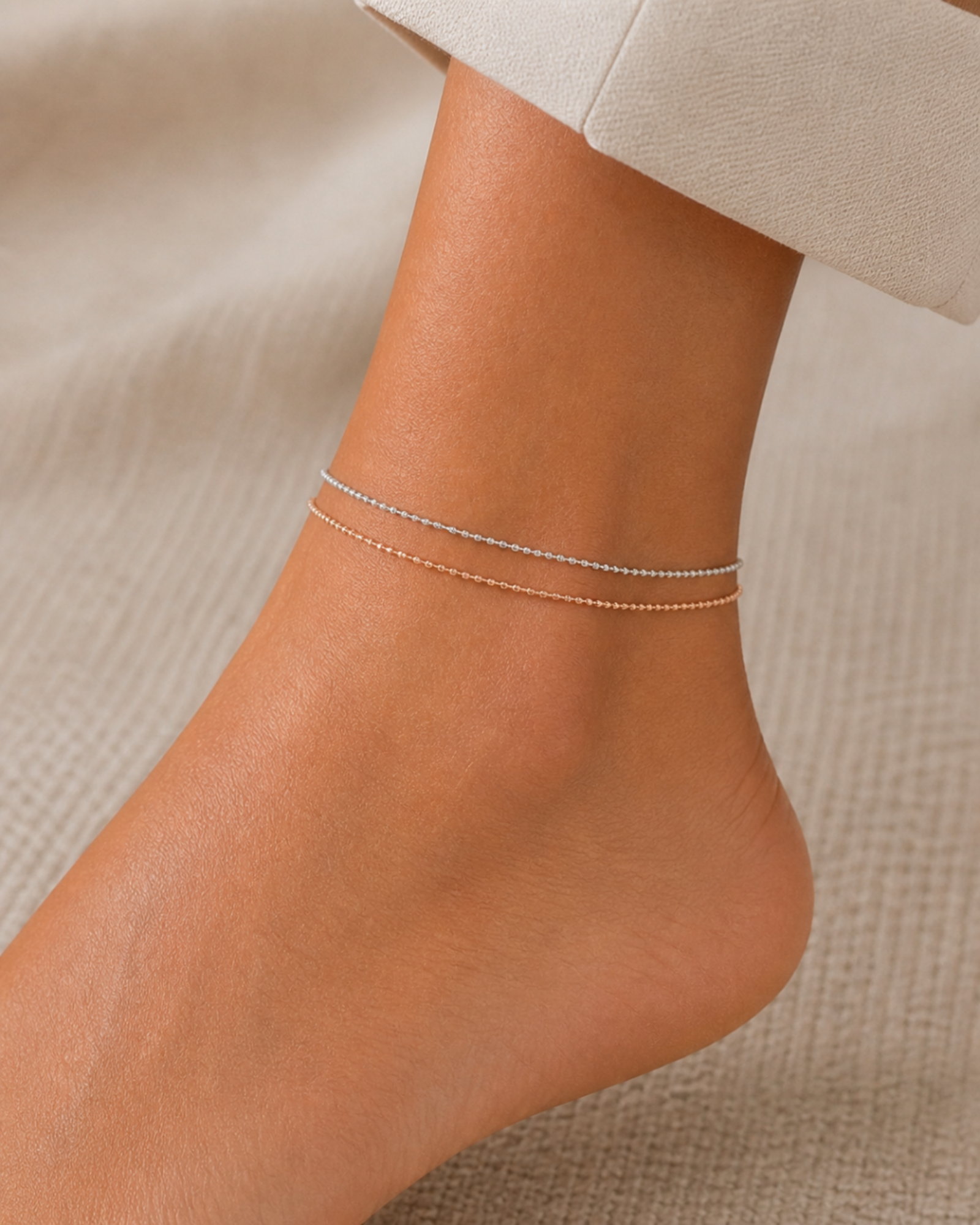Dual Tone Anklet