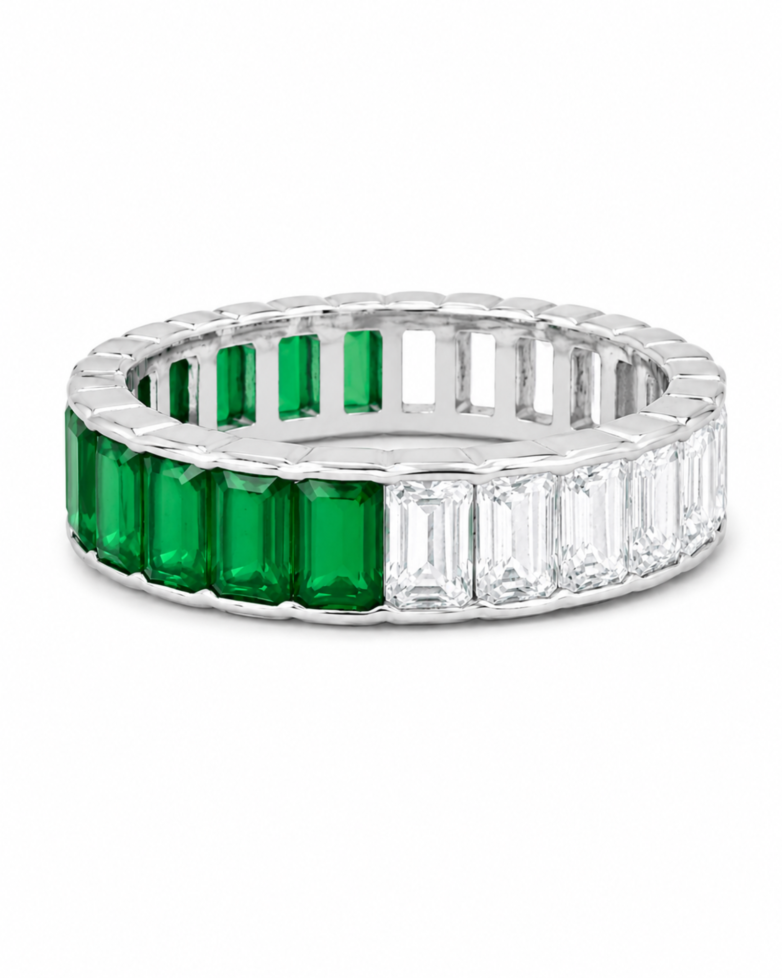 Emerald Frost Ring