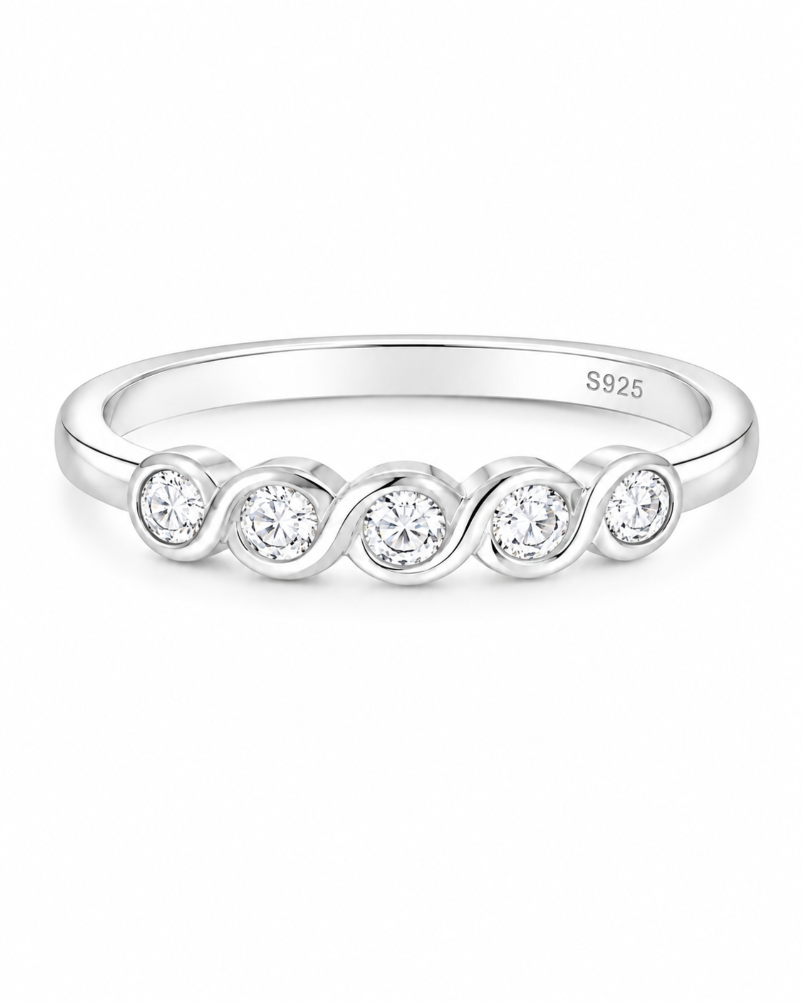 Elegant Swirl Ring