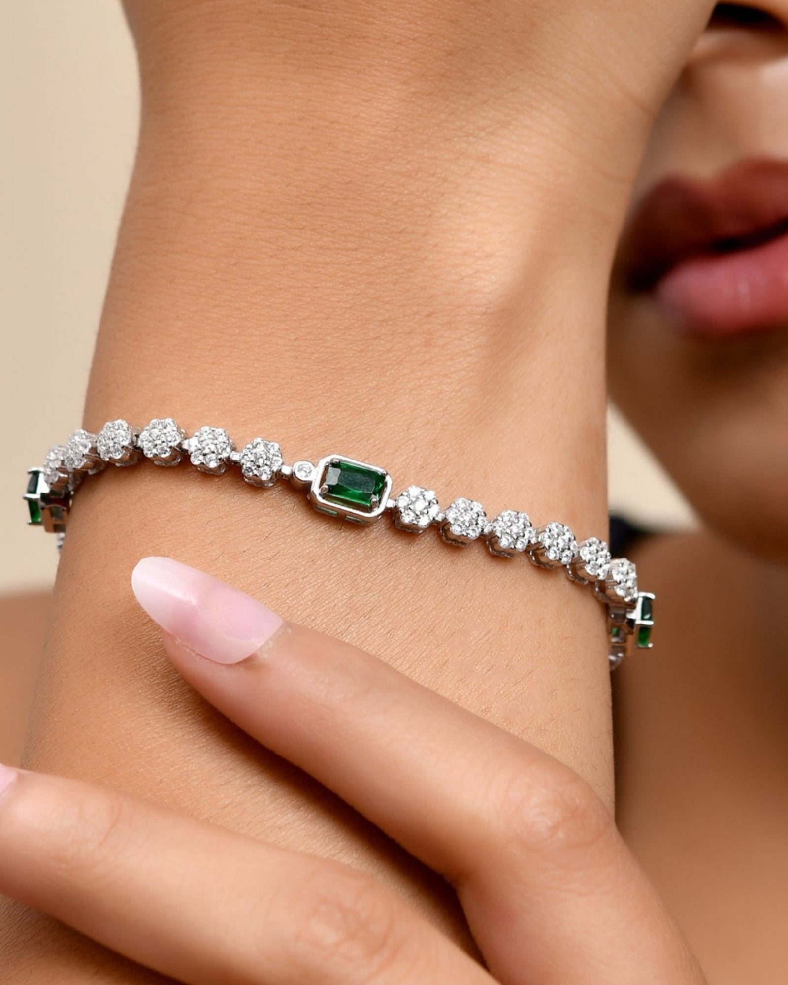 Emerald Bloom Bracelet