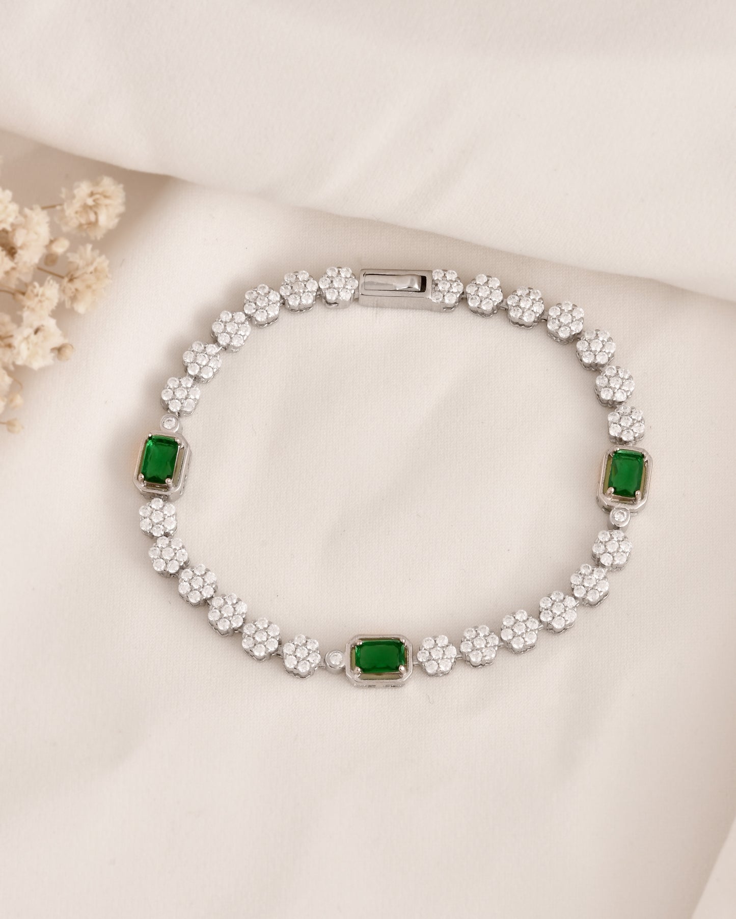 Emerald Bloom Bracelet