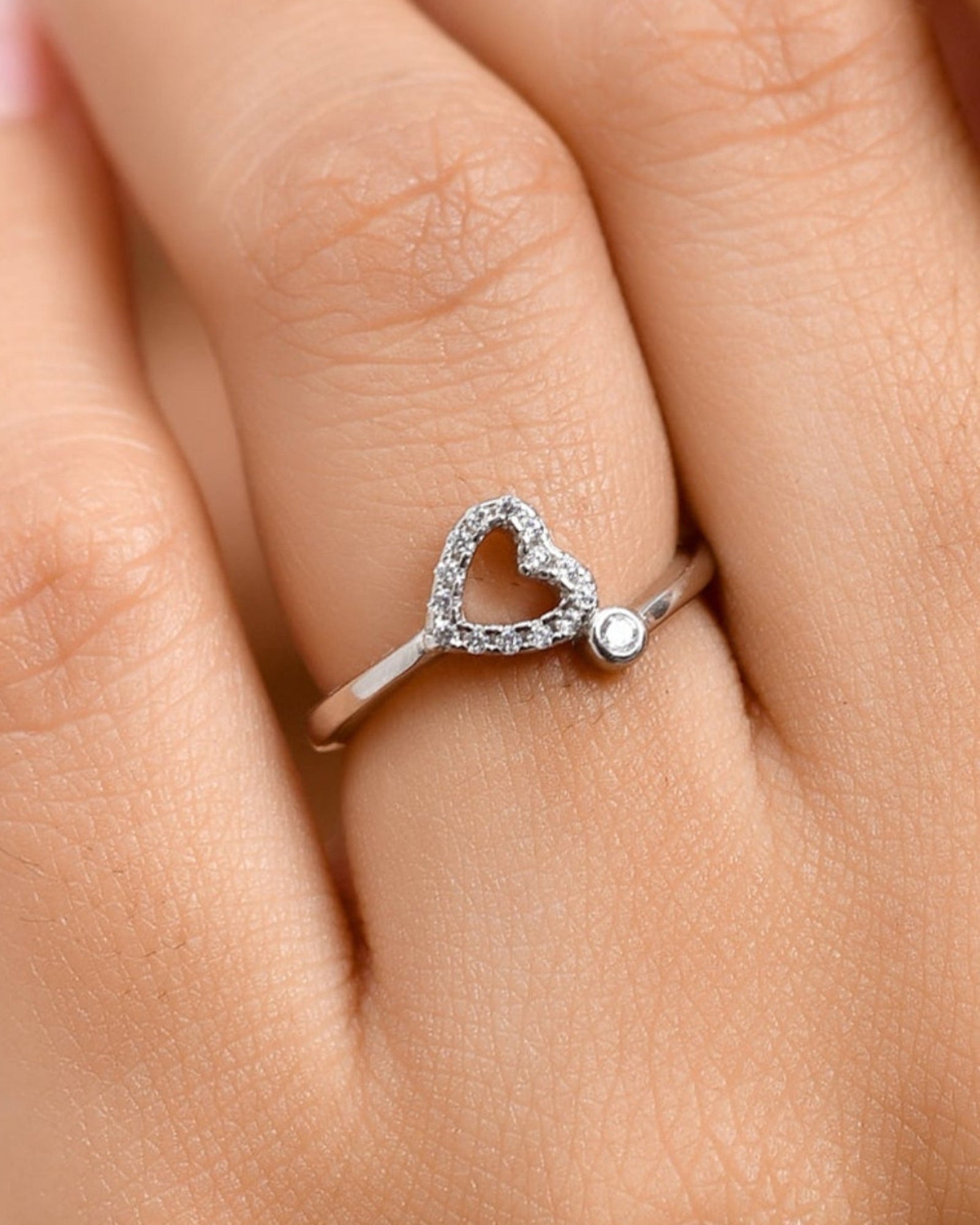 Heart Drop Ring