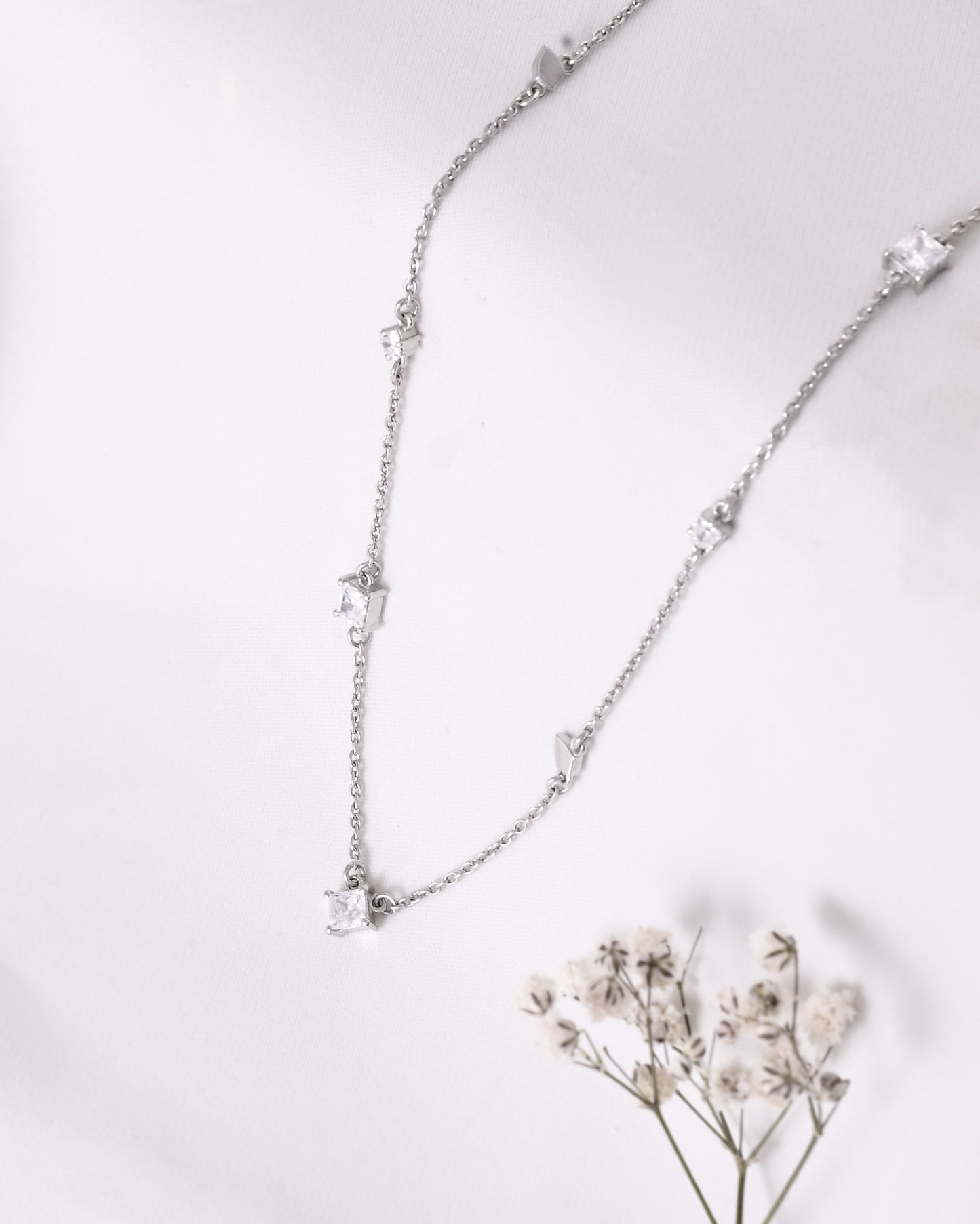 Moon & Square Dance Necklace