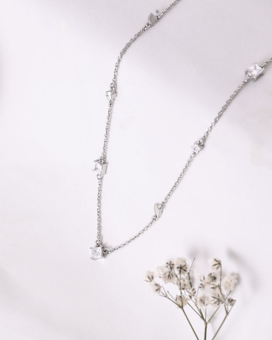 Moon & Square Dance Necklace