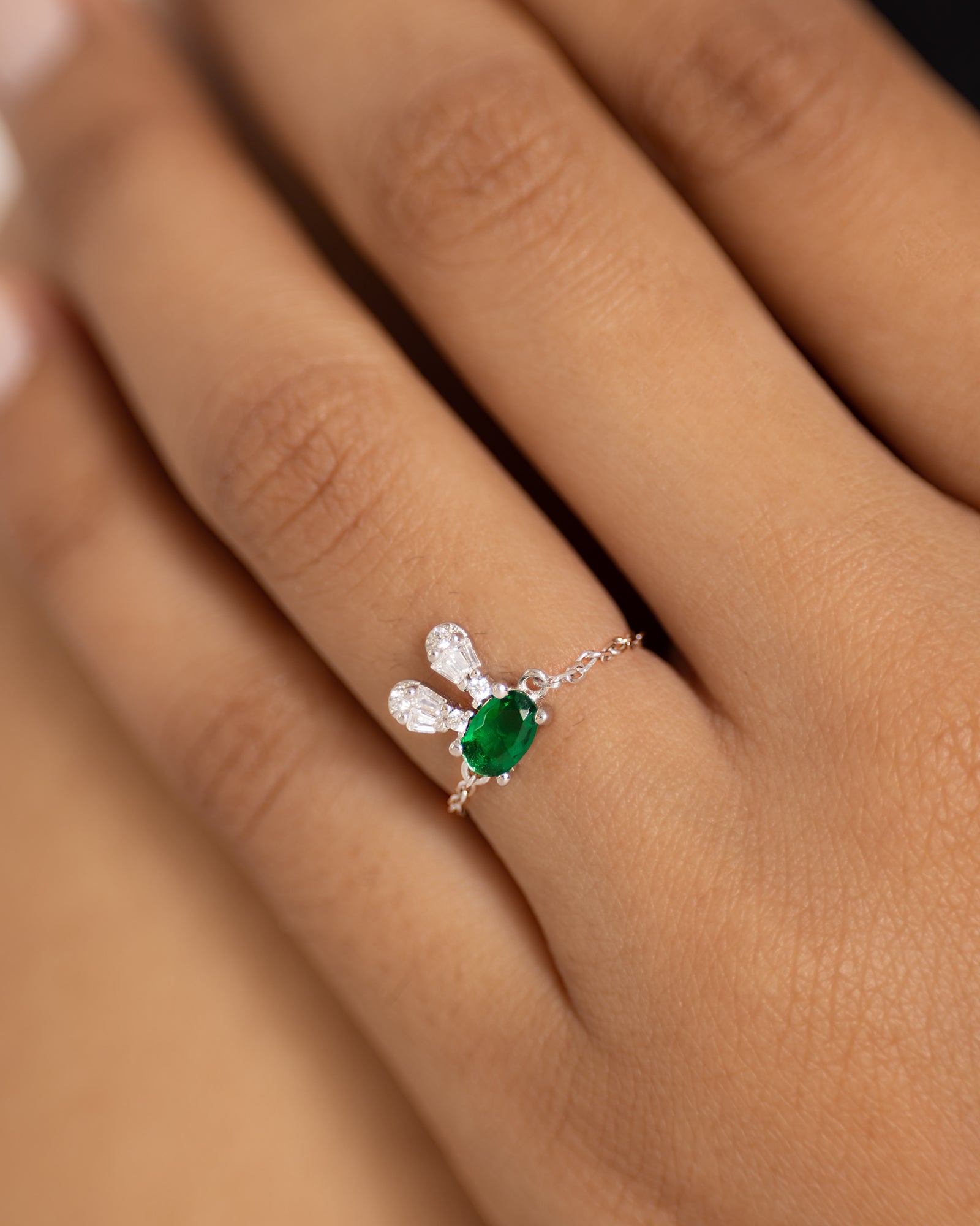 Emerald Rabbit Watch Charm