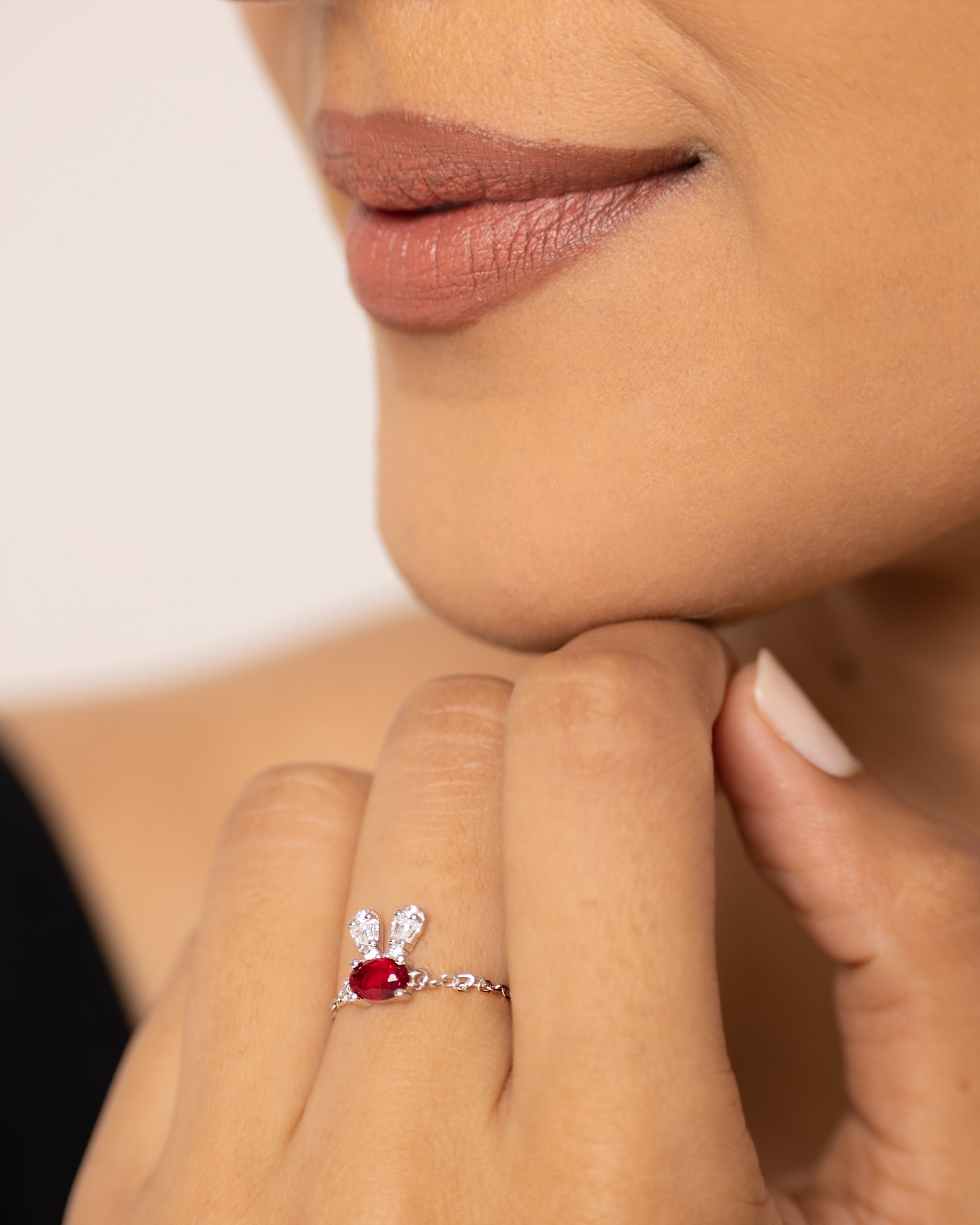Ruby Rabbit Watch Charm