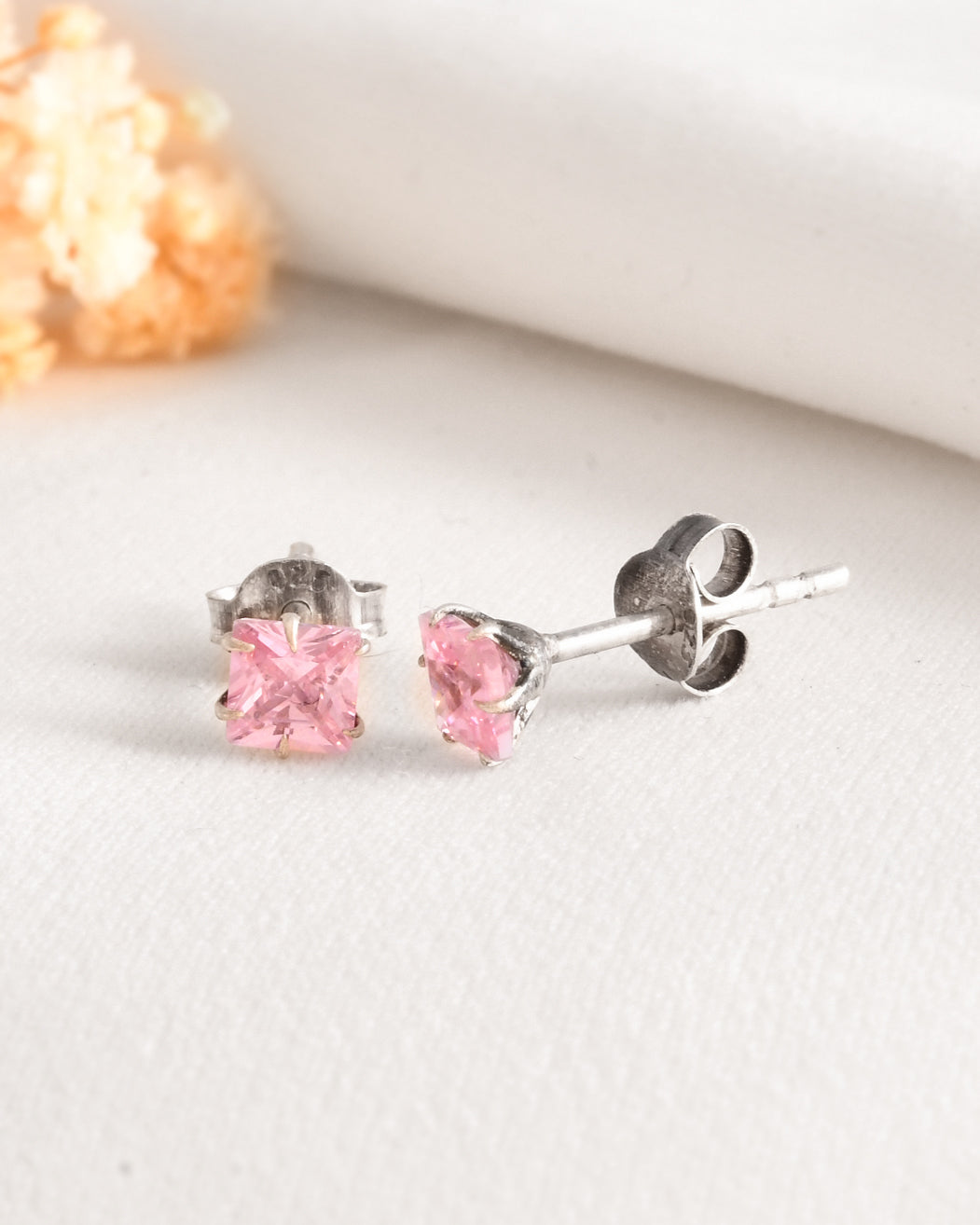 Pink Ice Cubes Studs