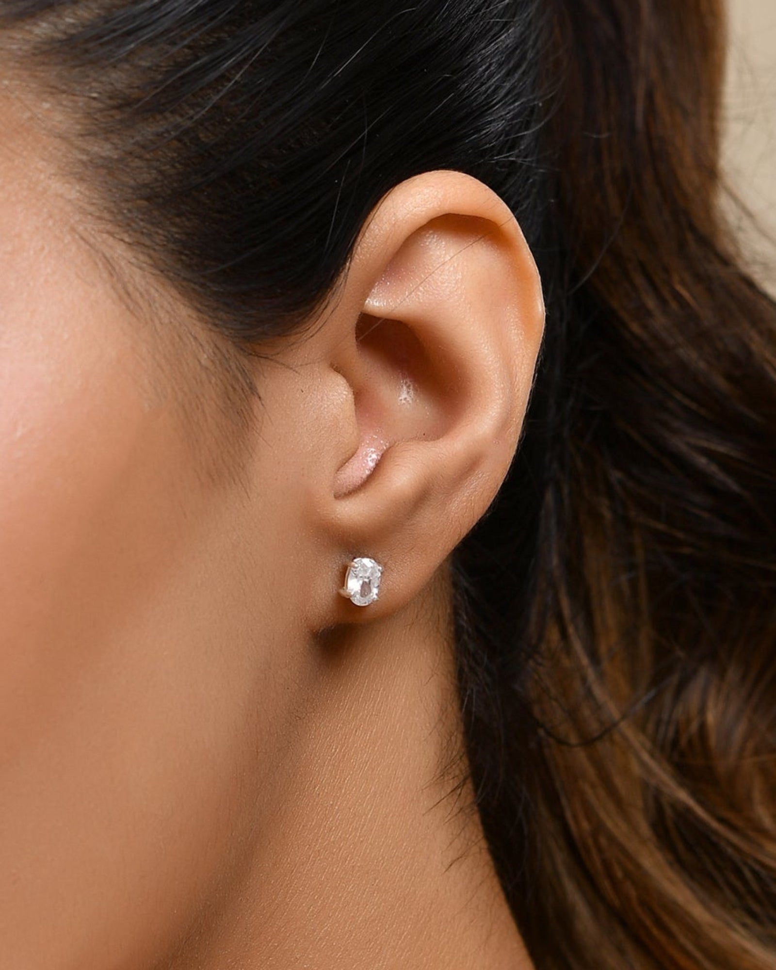 Pure Oval Studs