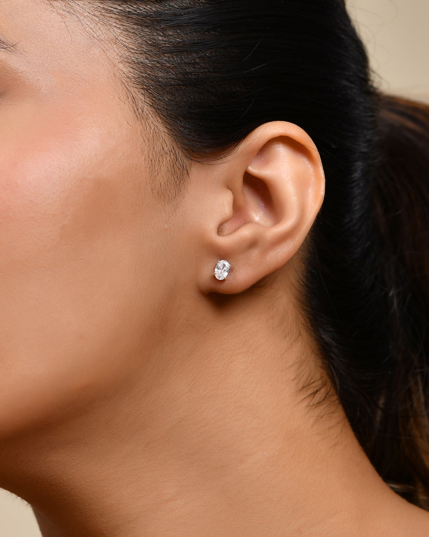 Pure Oval Studs