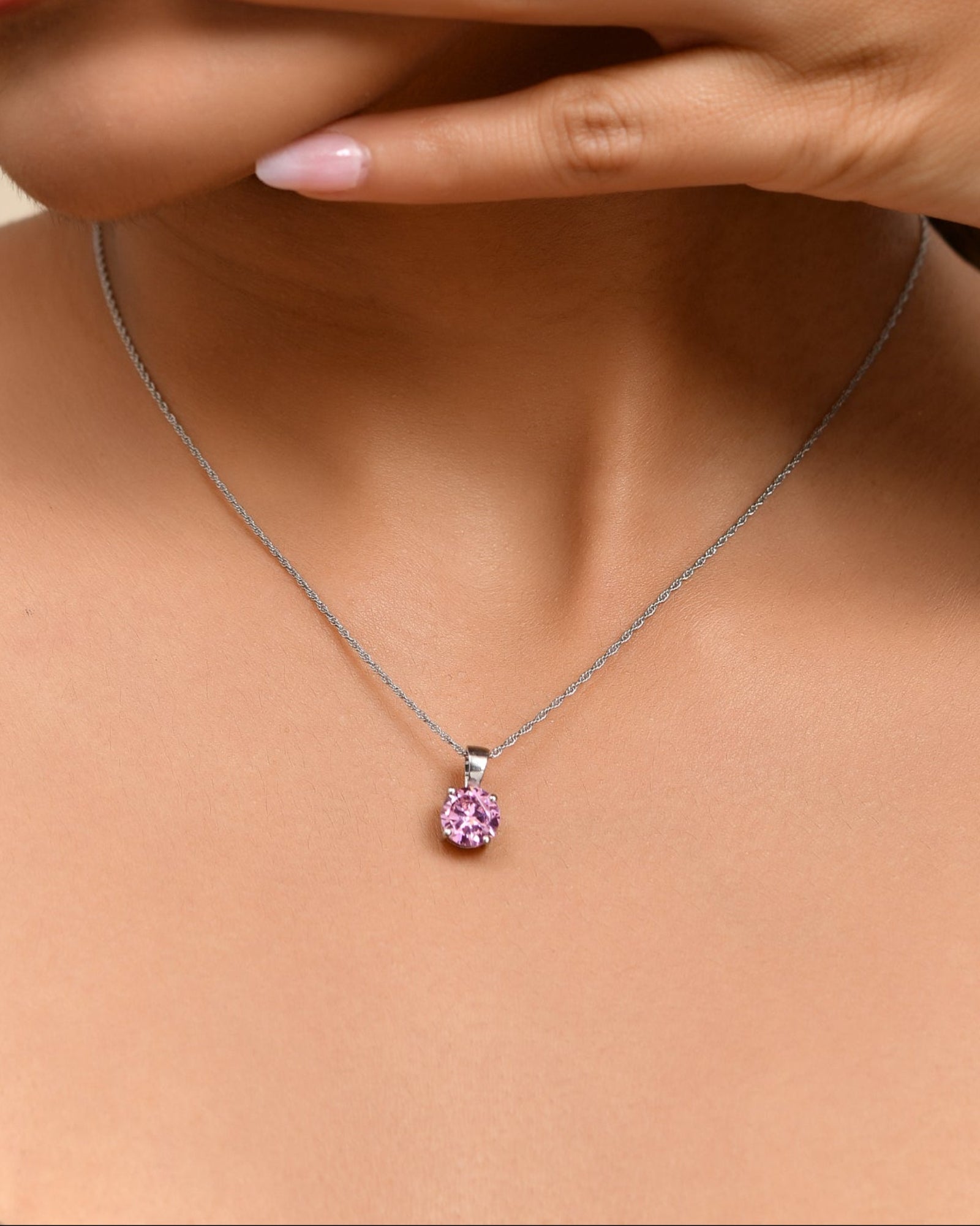 Rosé Halo Pendant