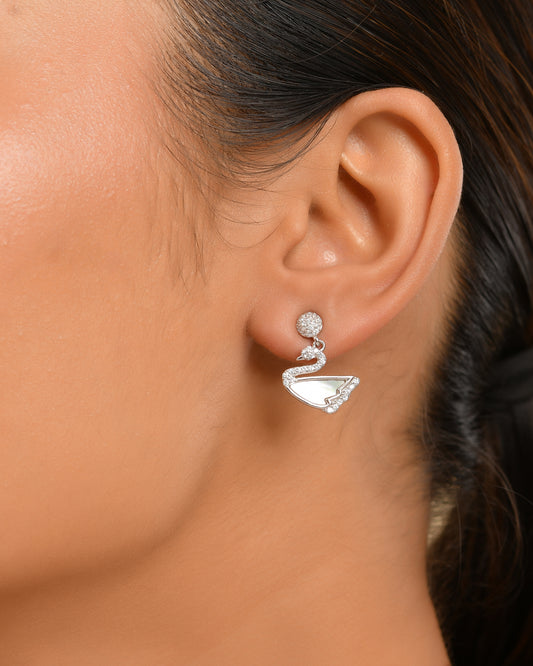 Swan Pearl Earrings