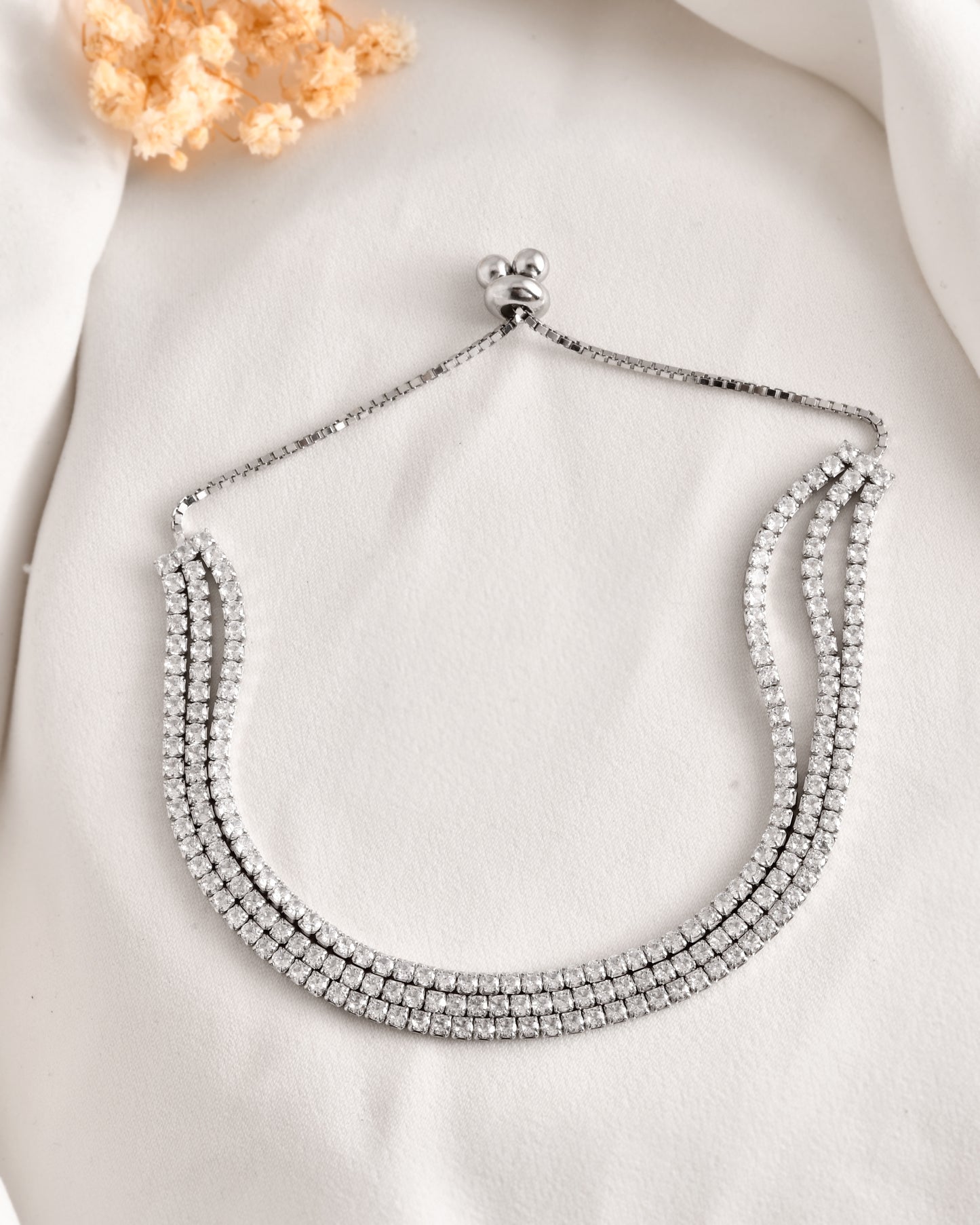 Triple Luxe Tennis Bracelet