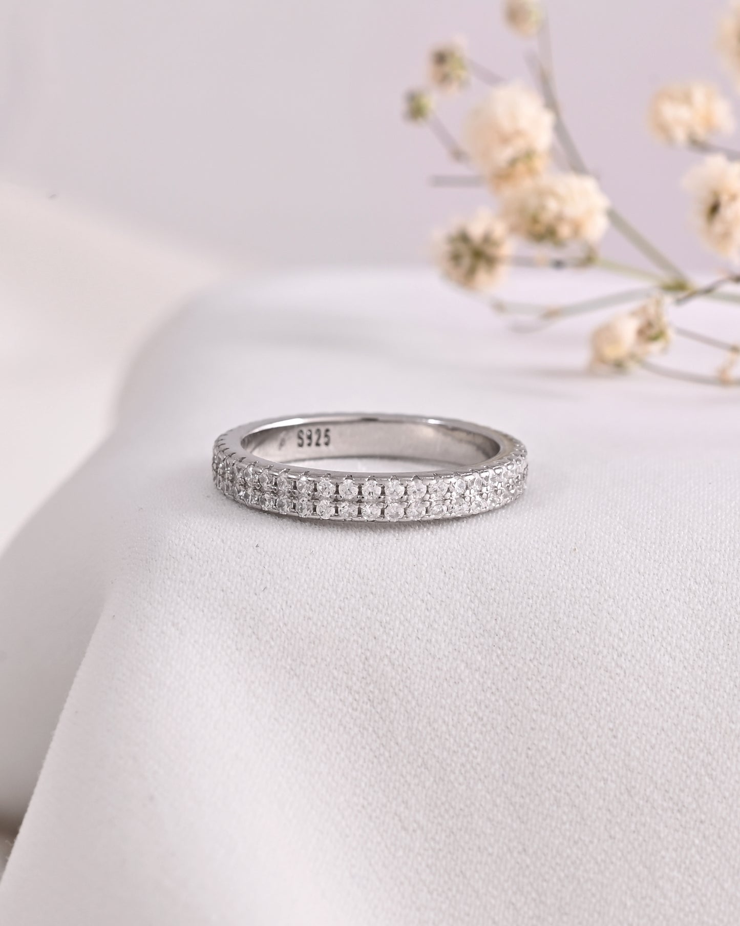 Twin Eternity Band Ring