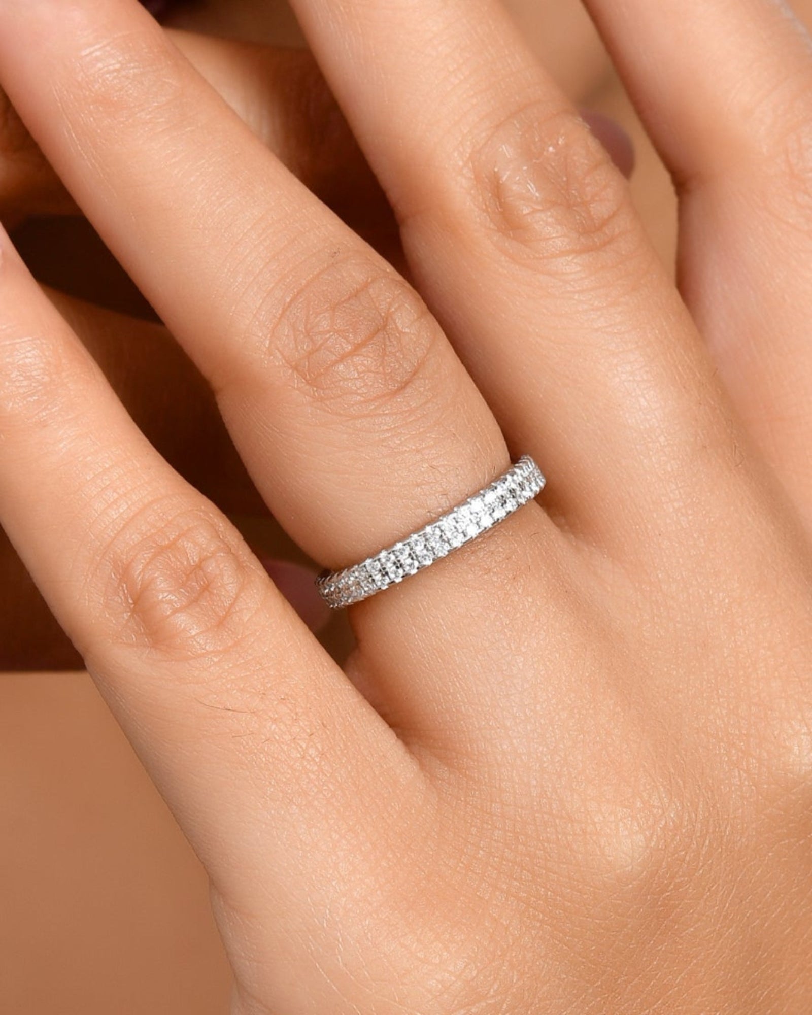 Twin Eternity Band Ring