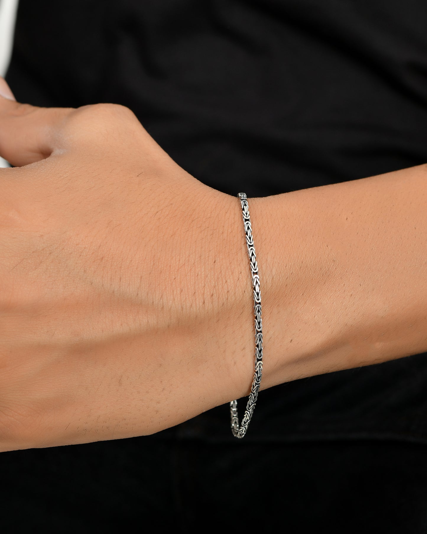 Woven Link Mens Bracelet