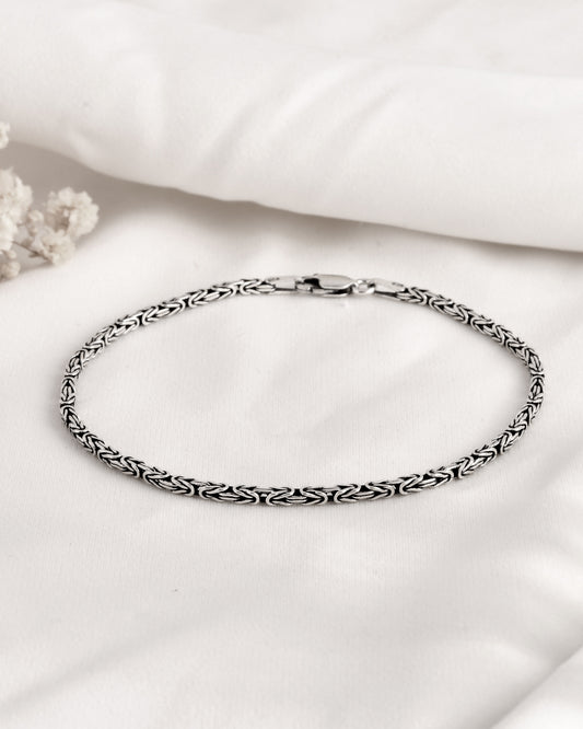 Woven Link Mens Bracelet