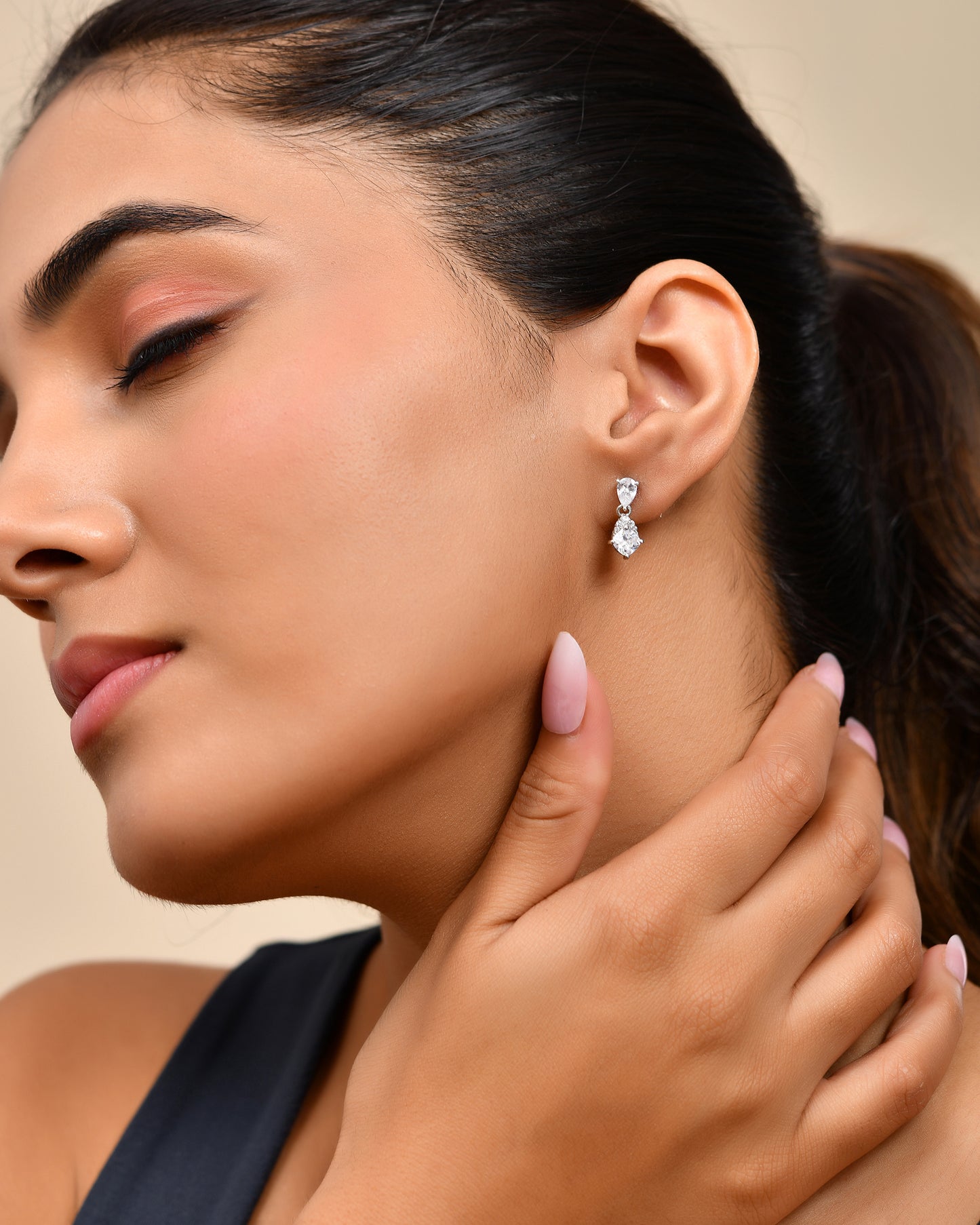 Zircon Dewdrops Earrings